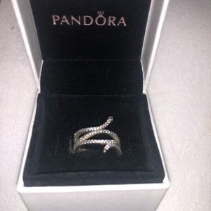 Pandora silver snake ring